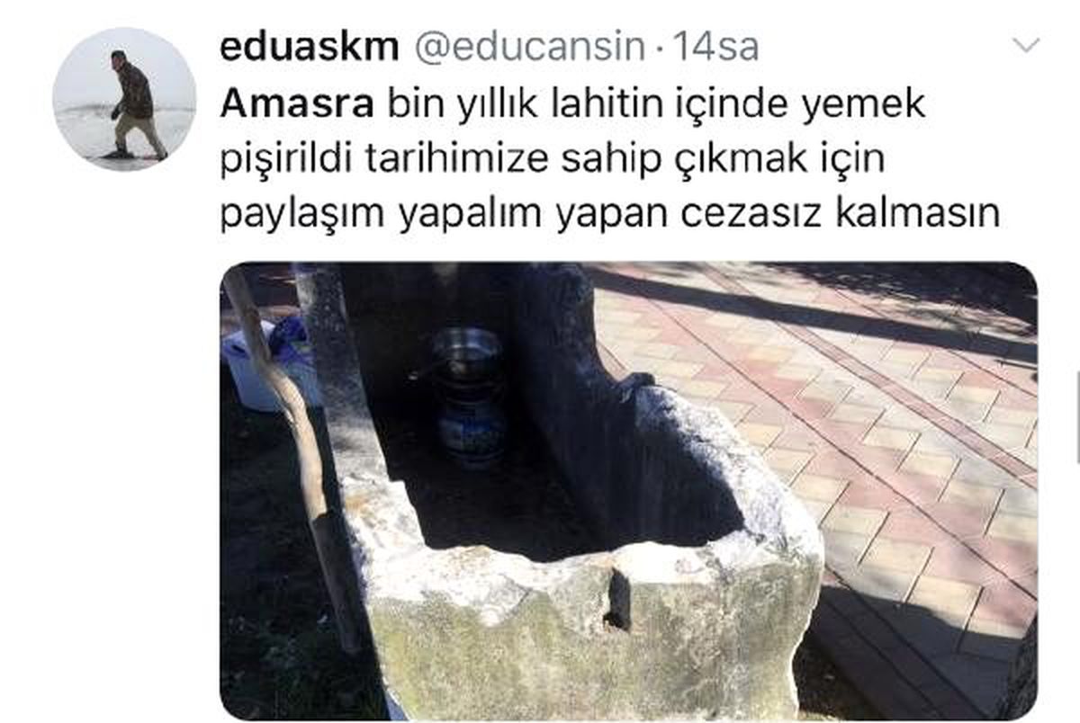 Tarihi lahitin içinde yemek pişirdiler