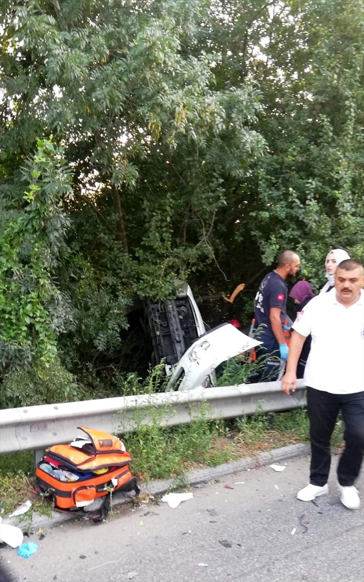 Anadolu Otoyolu\'nda trafik kazası: 1 ölü, 9 yaralı