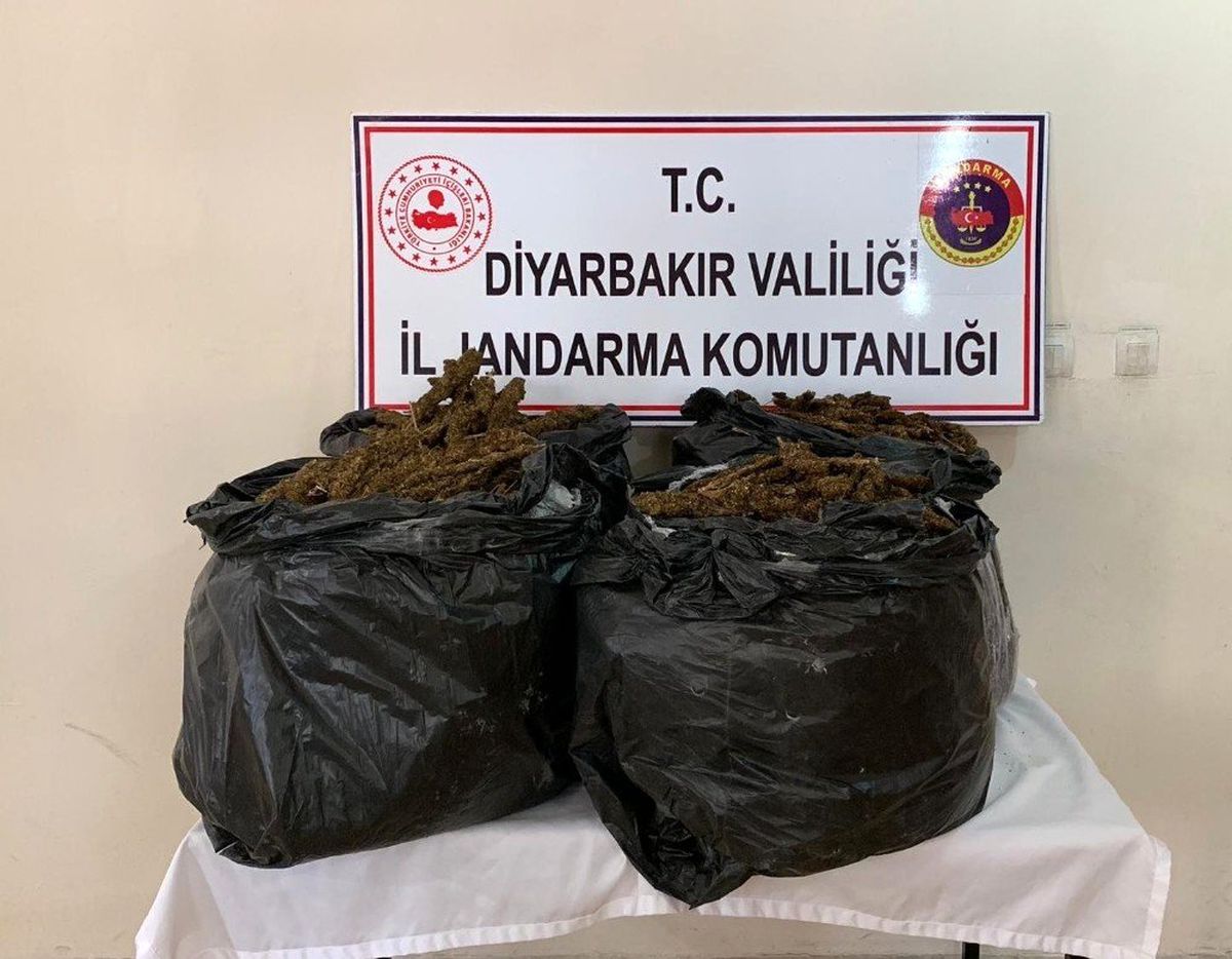 Diyarbakır\'da 66 kilo esrar ele geçirildi