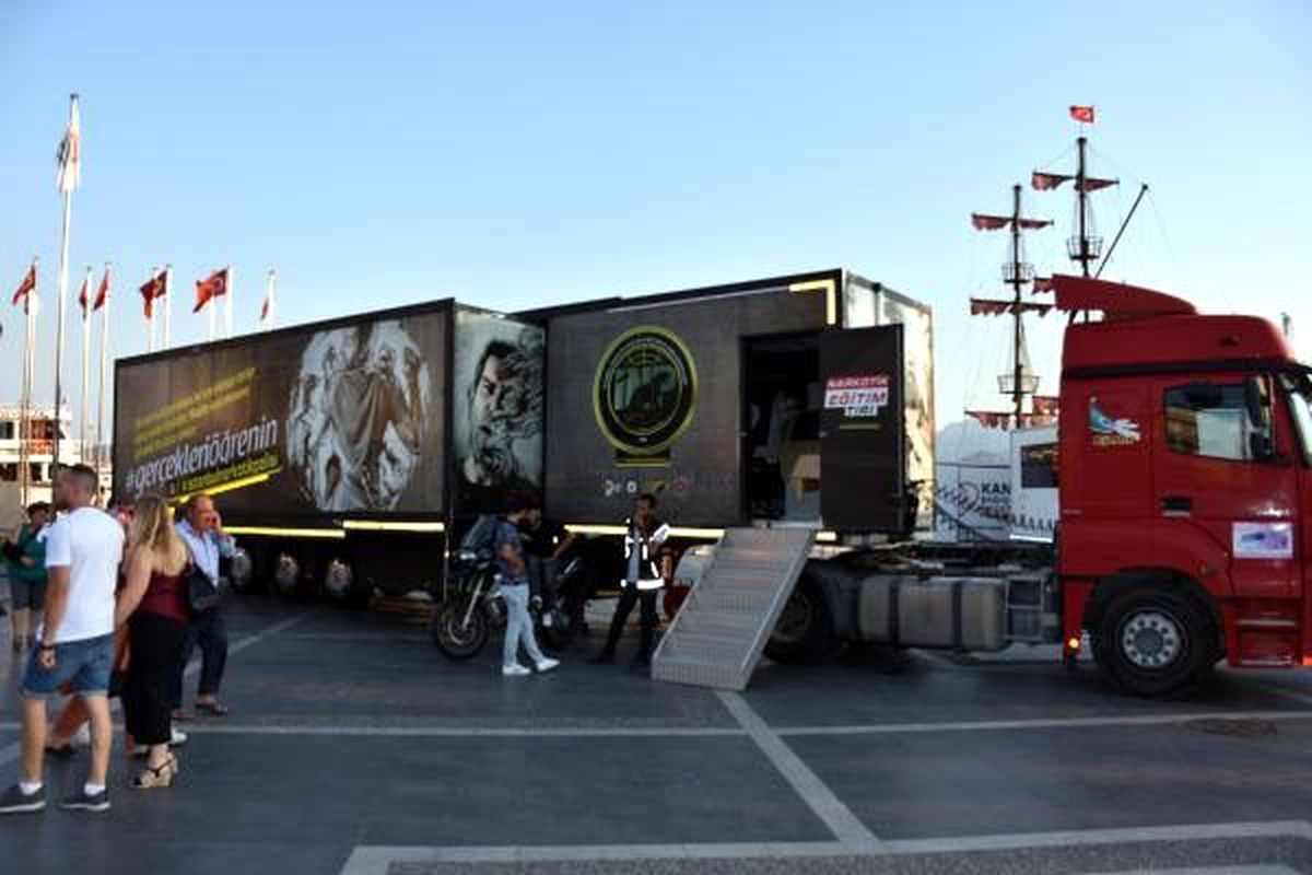 Narkotik tır\'ı bilgilendirme için marmaris\'te