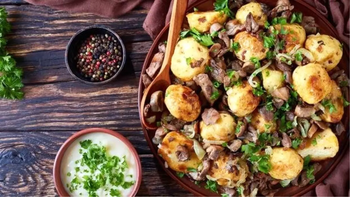 Fırında Patatesli Mantar Sote Tarifi