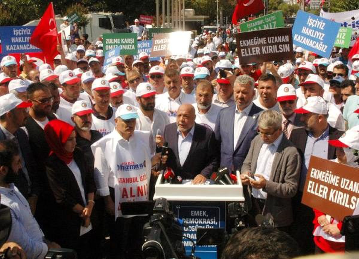 İbb\'de işten çıkarılan işçilerin eylemi devam ediyor