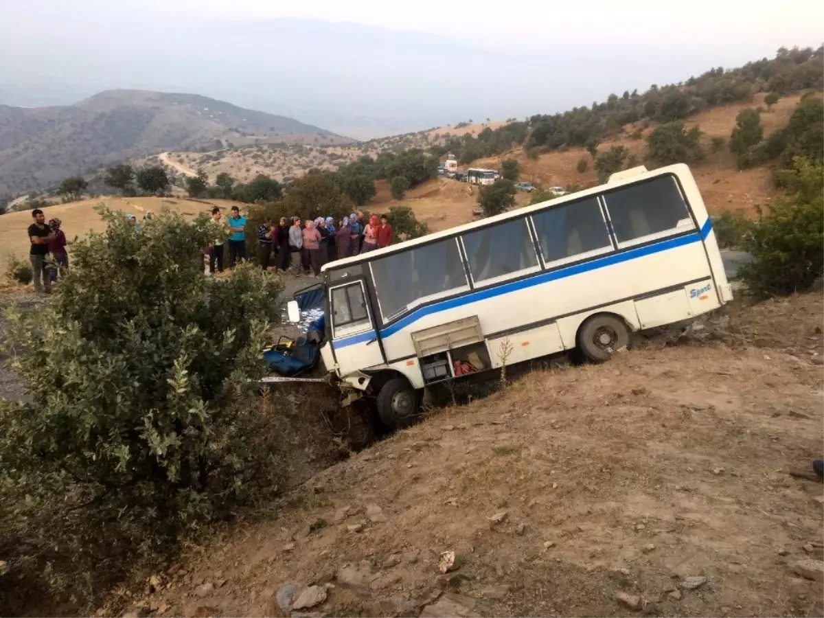 İşçi servisi uçuruma yuvarlandı (2)