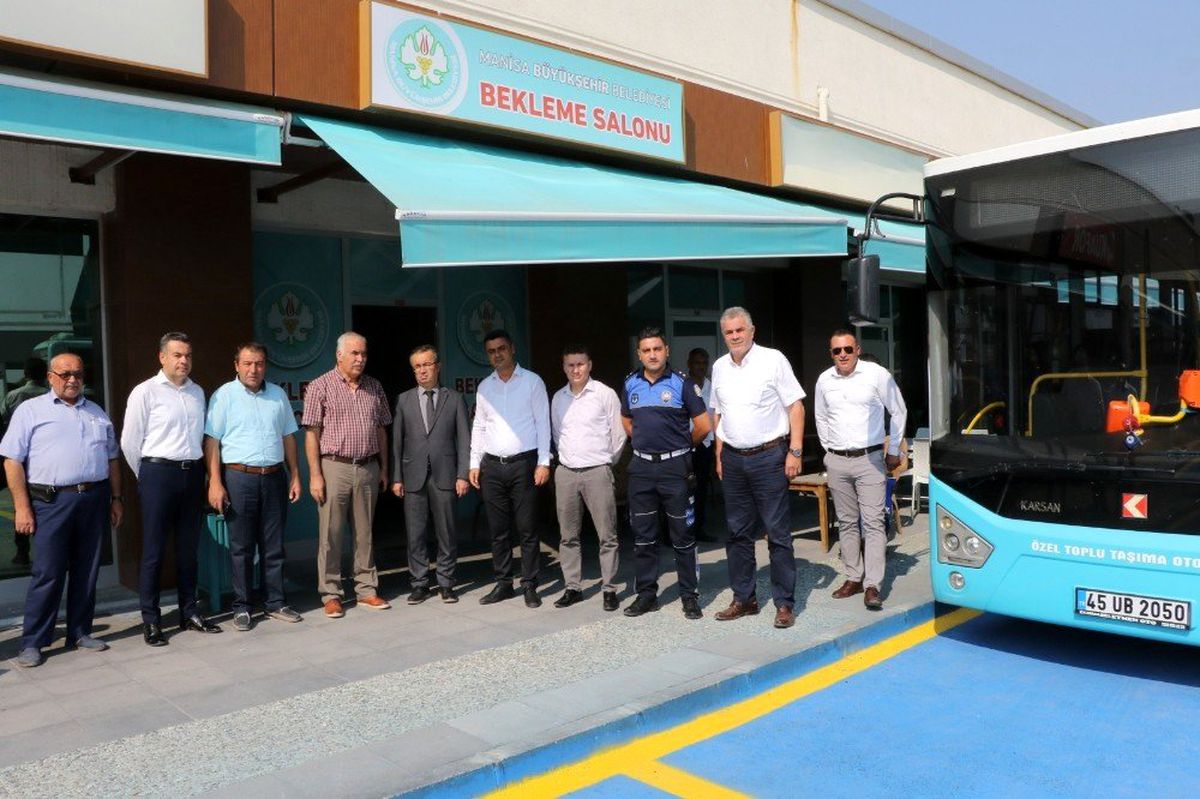 Manisa\'da ilçe otobüsleri yeni yerinde hizmet veriyor