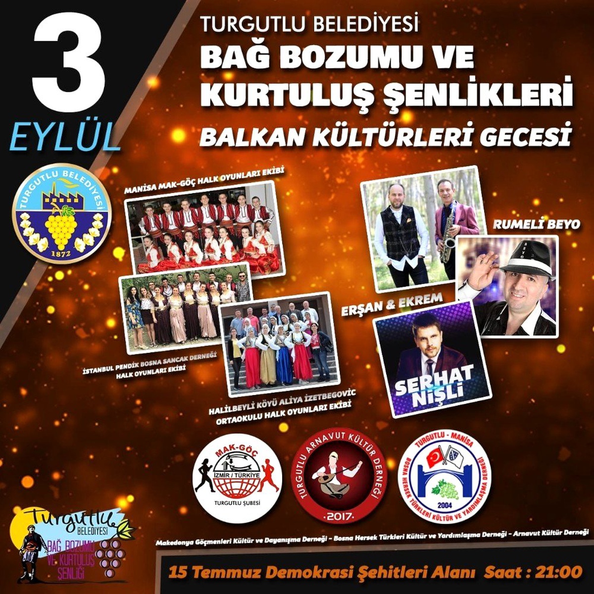 Şenlikler Kİ-YAP Balkan Kültürleri Gecesi ile devam edecek