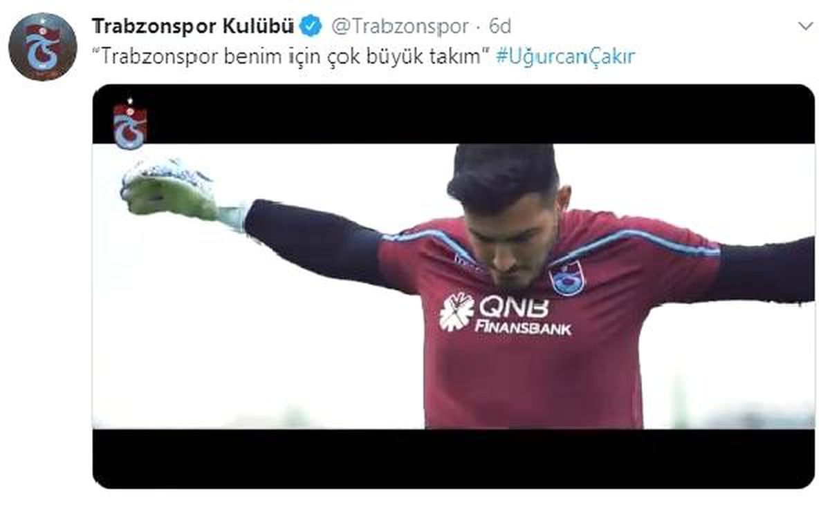 Trabzonspor\'dan uğurcan çakır videosu