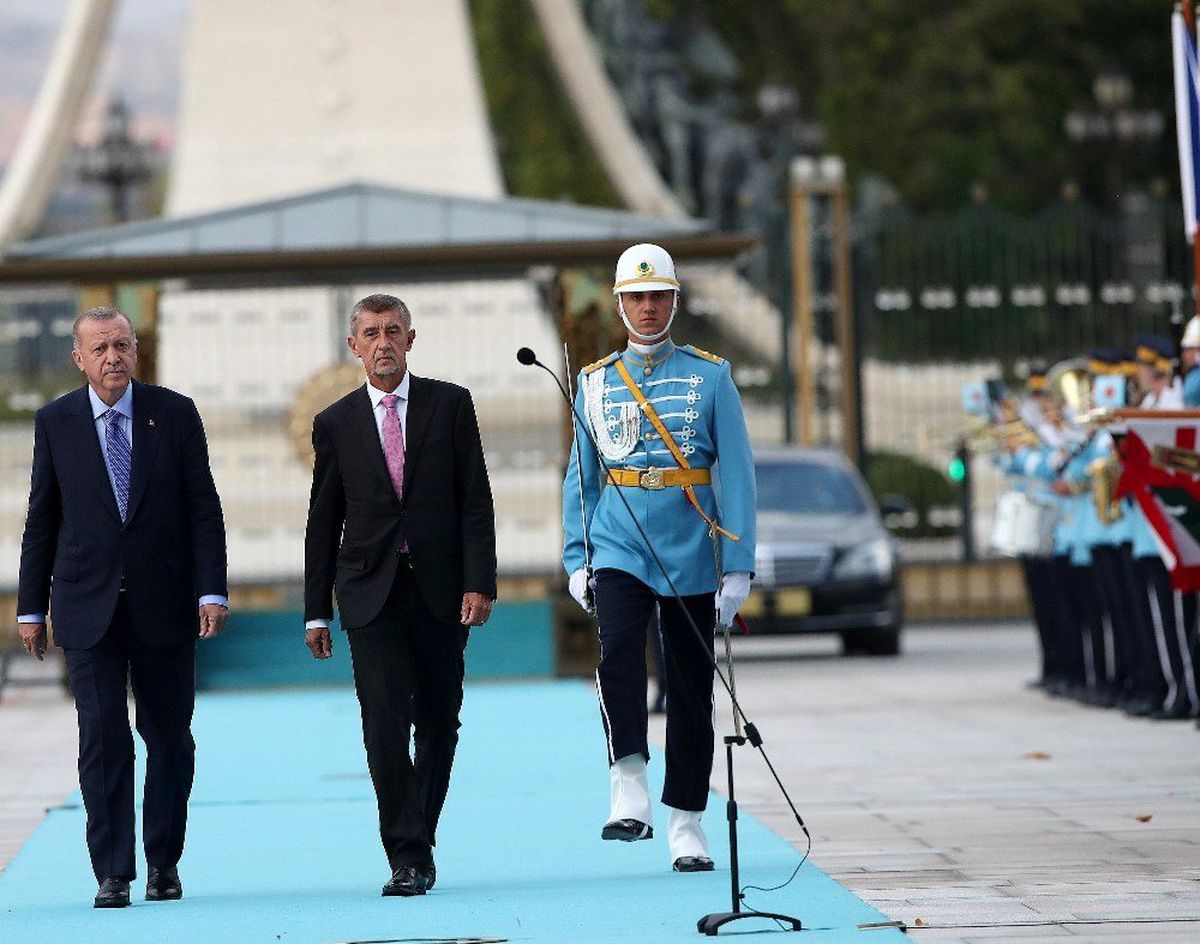 Cumhurbaşkanı Erdoğan, Çekya Başbakanı Babis\'i resmi törenle karşıladı