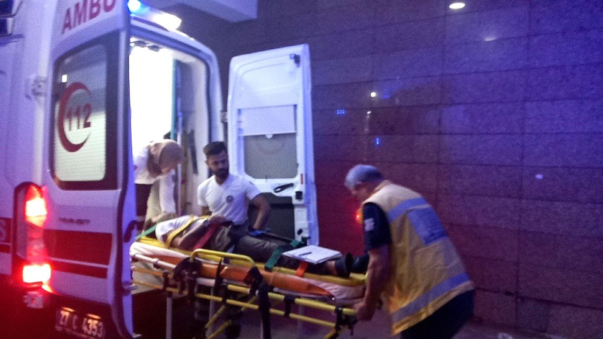 Gaziantep\'te otomobil üzüm bağına girdi: 1 yaralı