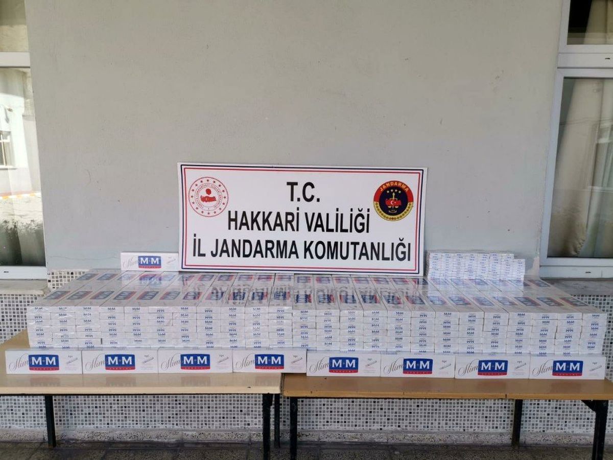 Hakkari\'de 5 bin paket kaçak sigara ele geçirildi