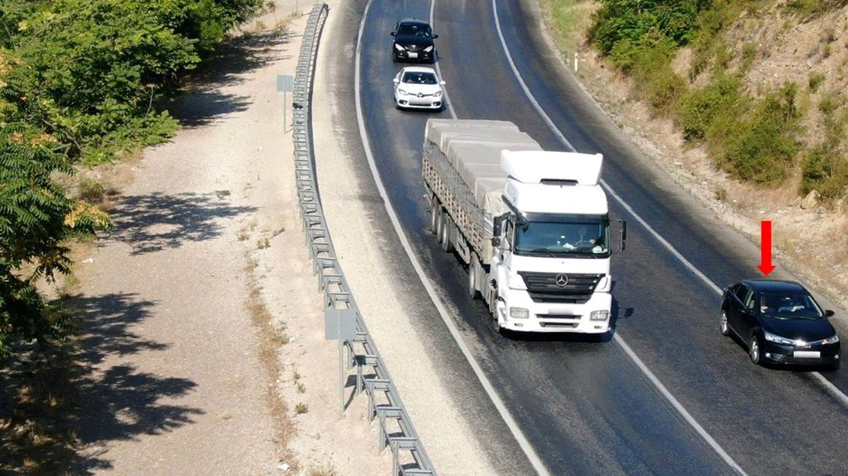 Şerit ihlallerine ceza, havadan geldi