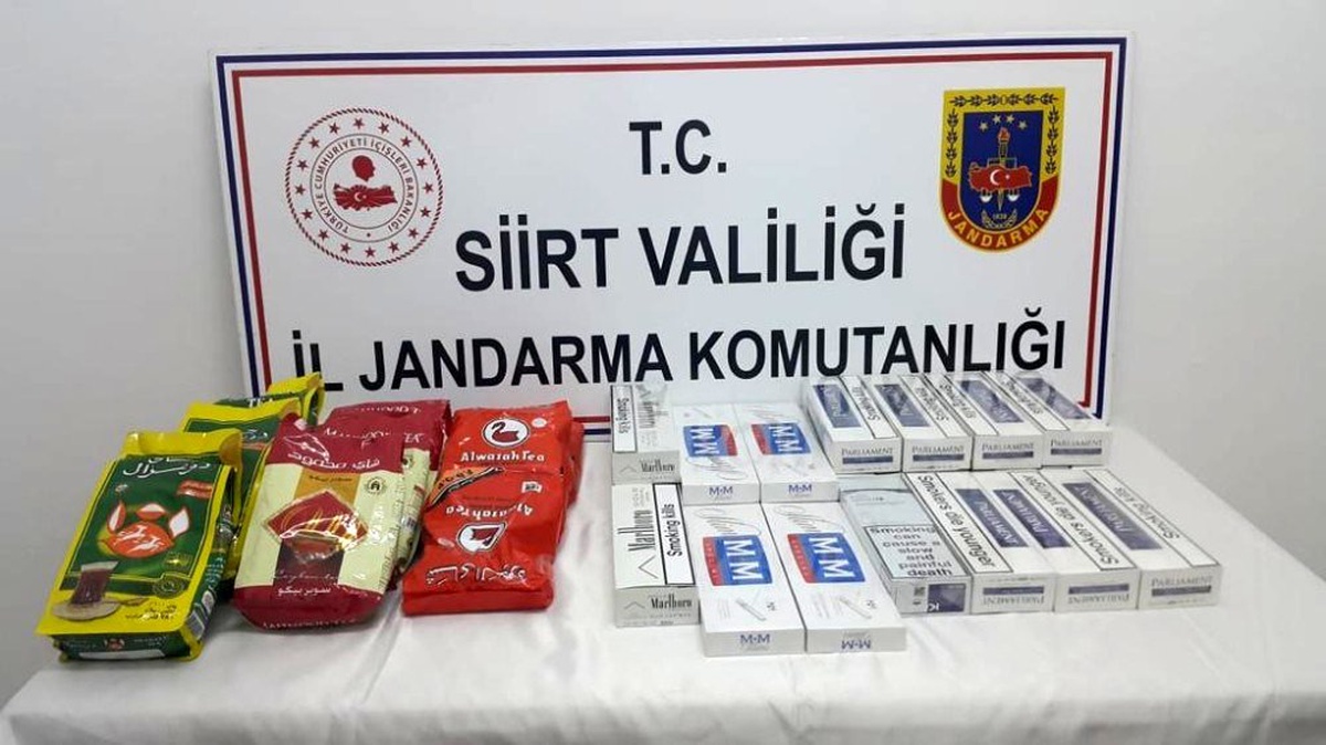 Siirt\'te kaçak sigara ve kaçak çay ele geçirildi