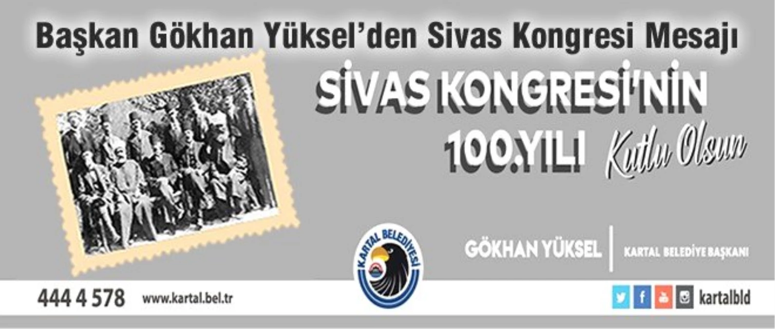 Başkan Yüksel\'den Sivas Kongresi\'nin 100. yılı mesajı