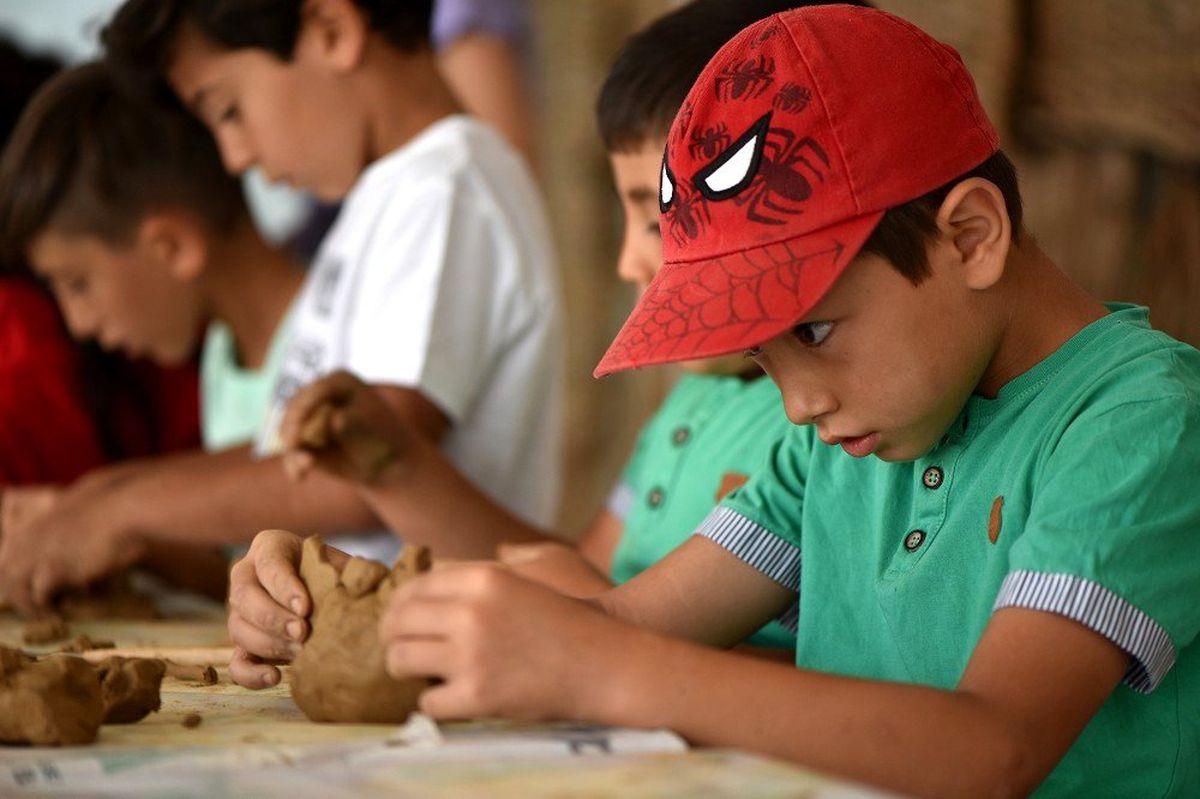 Çocuklar pişmiş toprağı çok sevdi