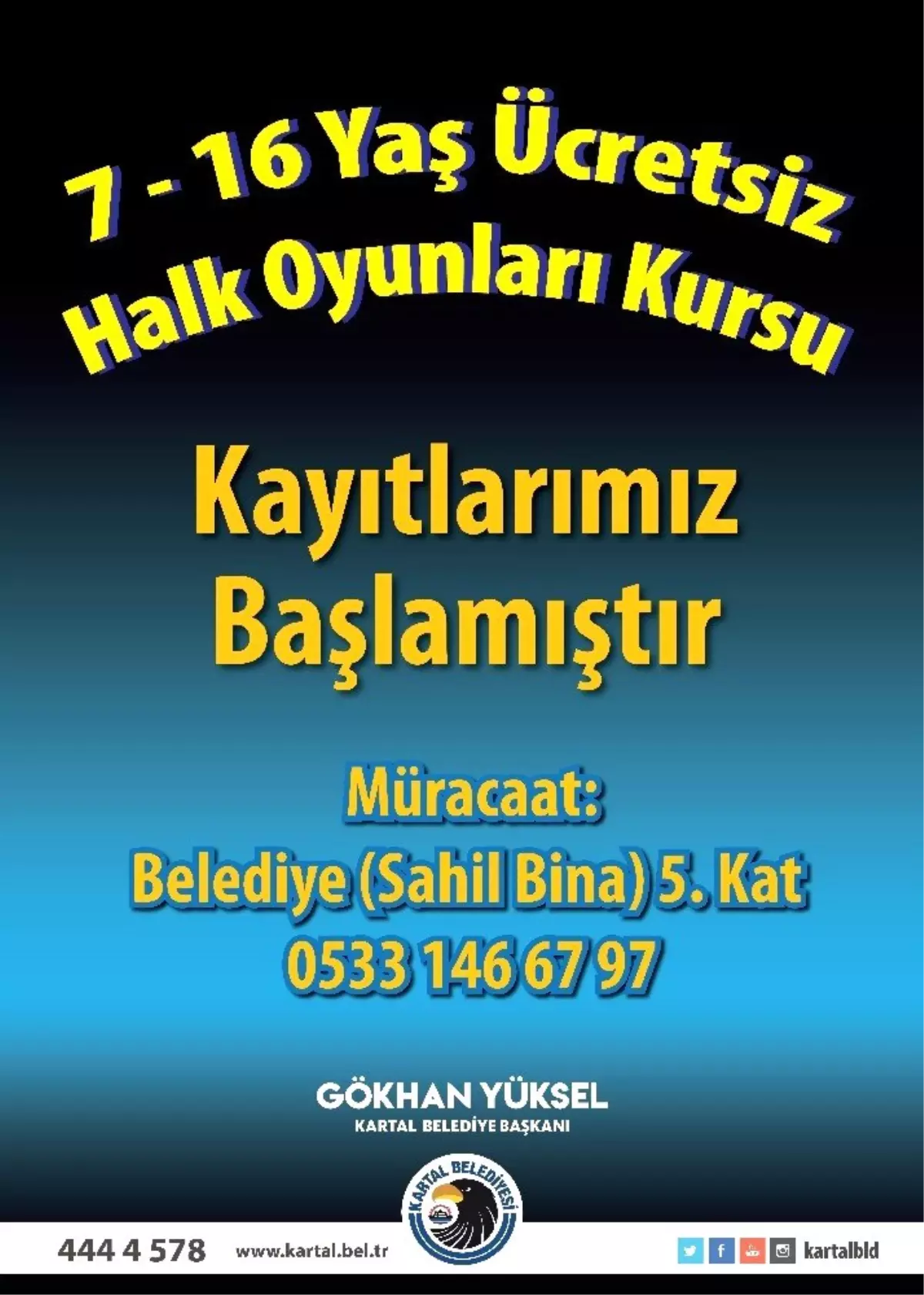 Kartal\'da 7-16 yaş halk oyunları kursuna kayıtlar başladı