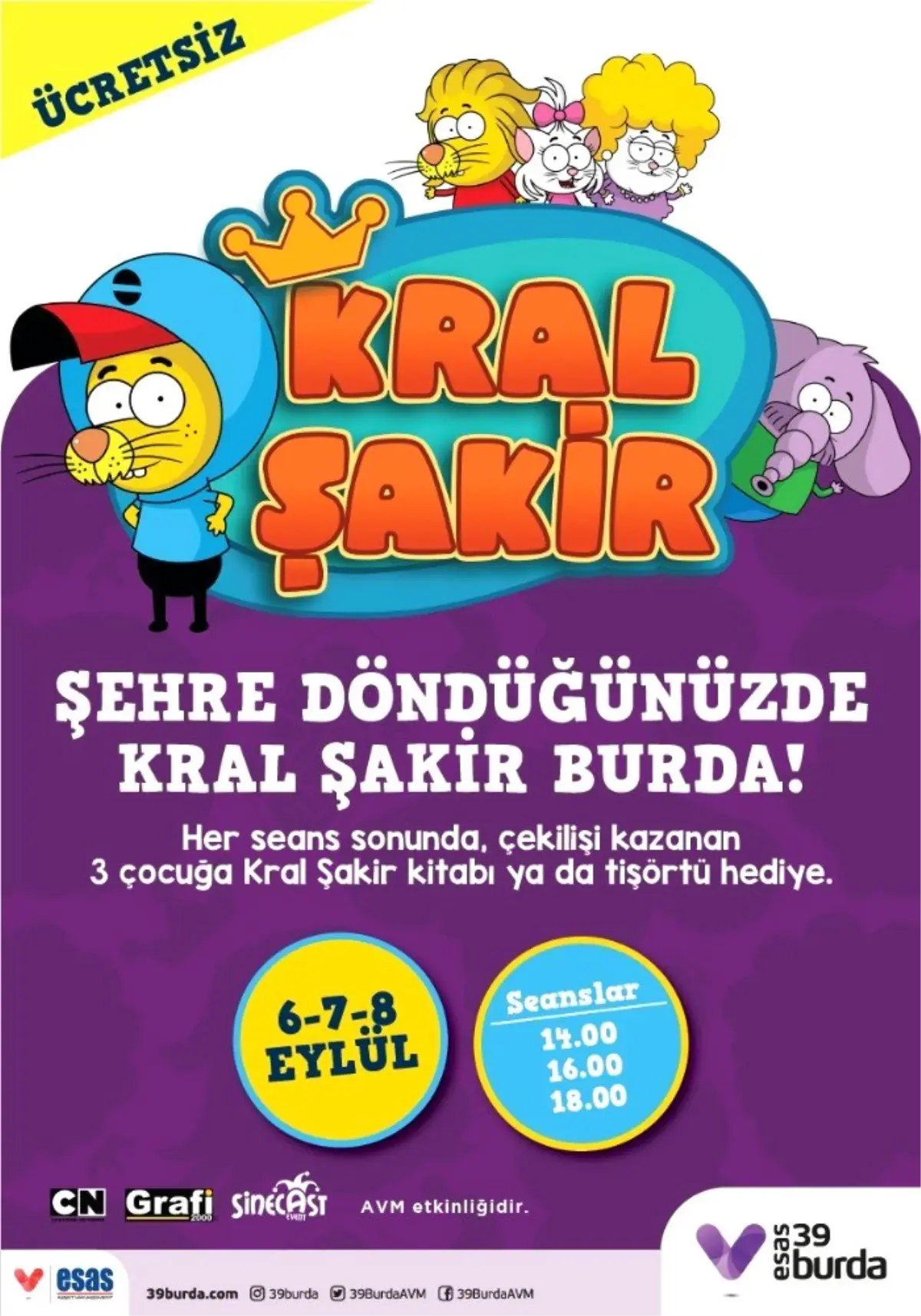 Kral Şakir, 39 Burda AVM\'de miniklerle buluşuyor