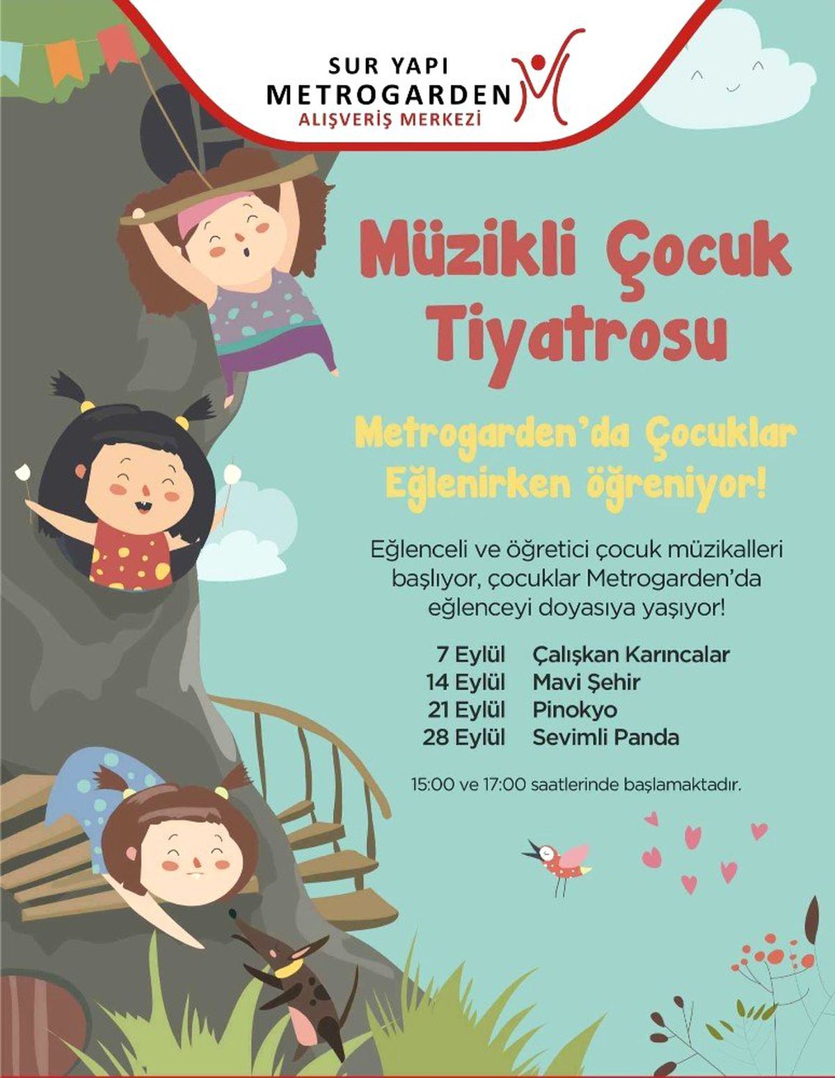 Metrogarden\'da çocuk müzikalleri başlıyor