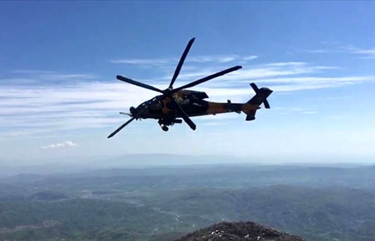 \'Güvenli Bölge\' kapsamında üçüncü ortak helikopter uçuşu