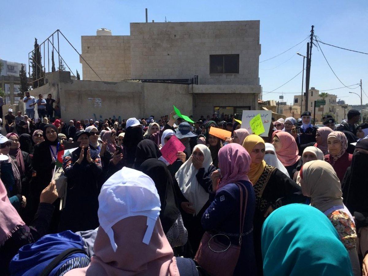 Ürdün\'de öğretmenlerden protesto