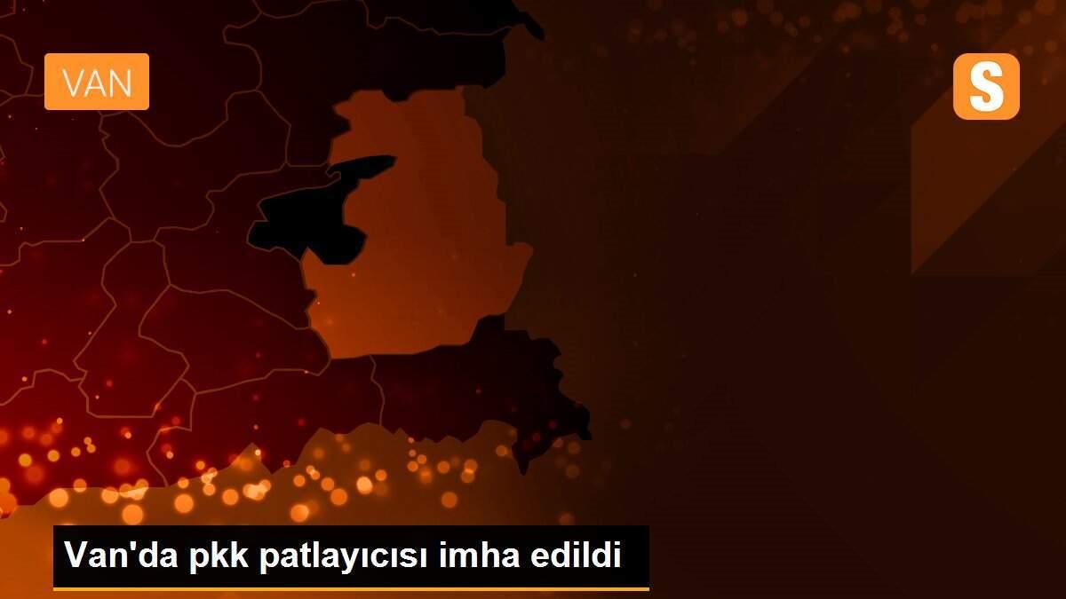 Van\'da pkk patlayıcısı imha edildi