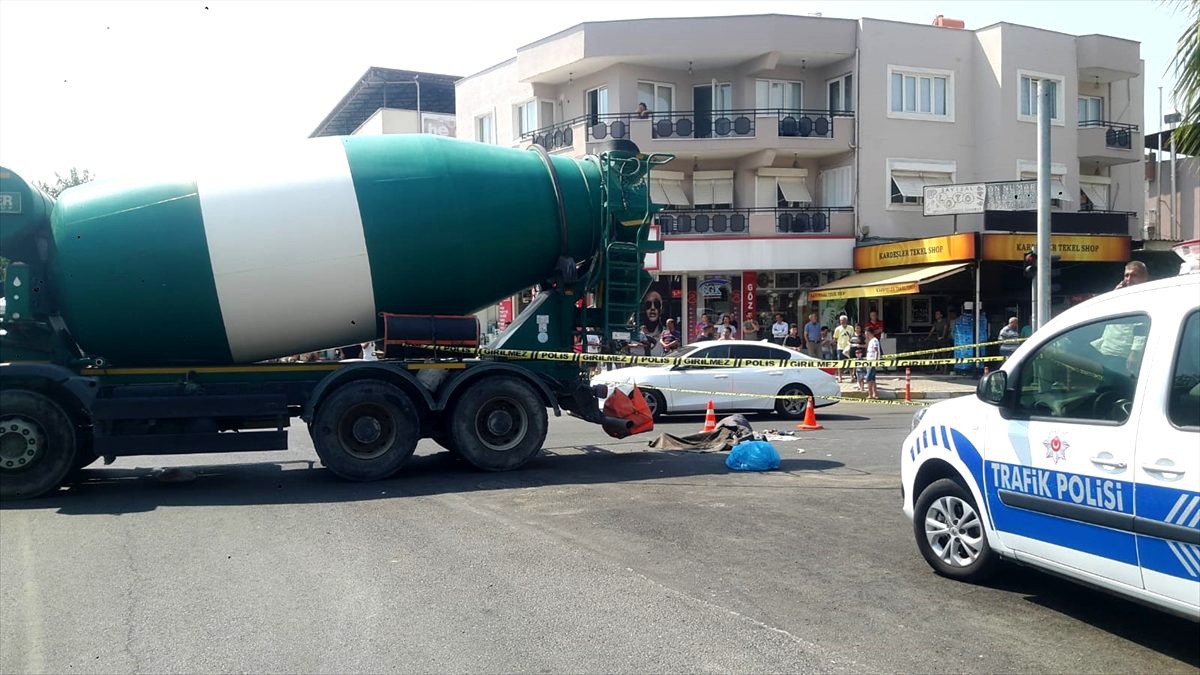 Aydın\'da beton mikserinin çarptığı kadın öldü