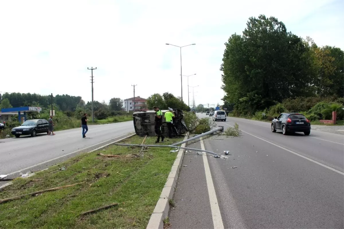 Çarşamba\'da trafik kazası: 1 yaralı