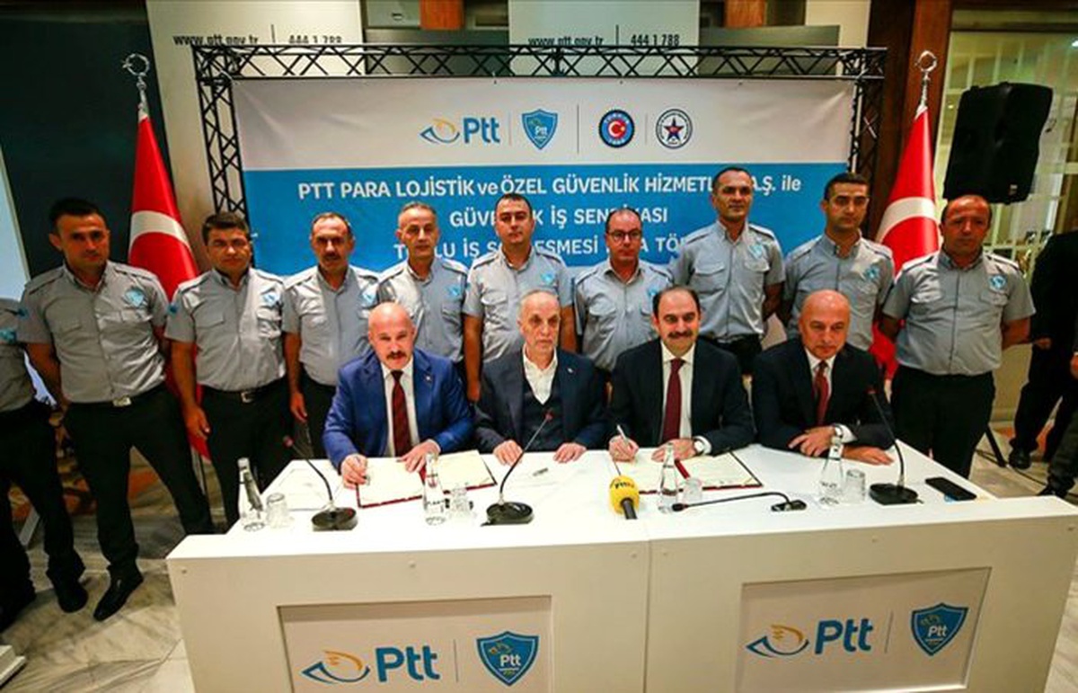 PTT PAL ile Güvenlik-İş Sendikası Toplu İş Sözleşmesi\'ne imzalar atıldı