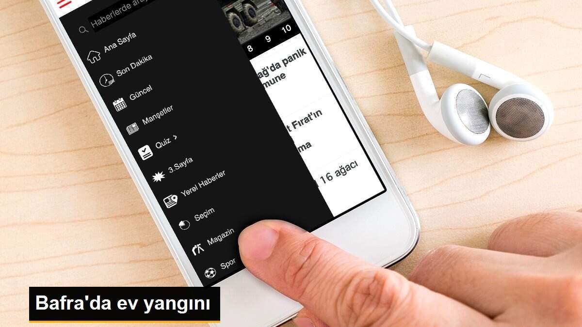 Bafra\'da ev yangını