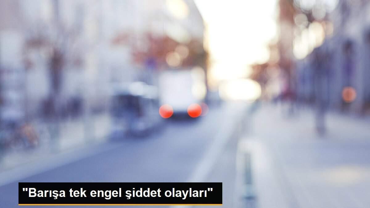 "Barışa tek engel şiddet olayları"