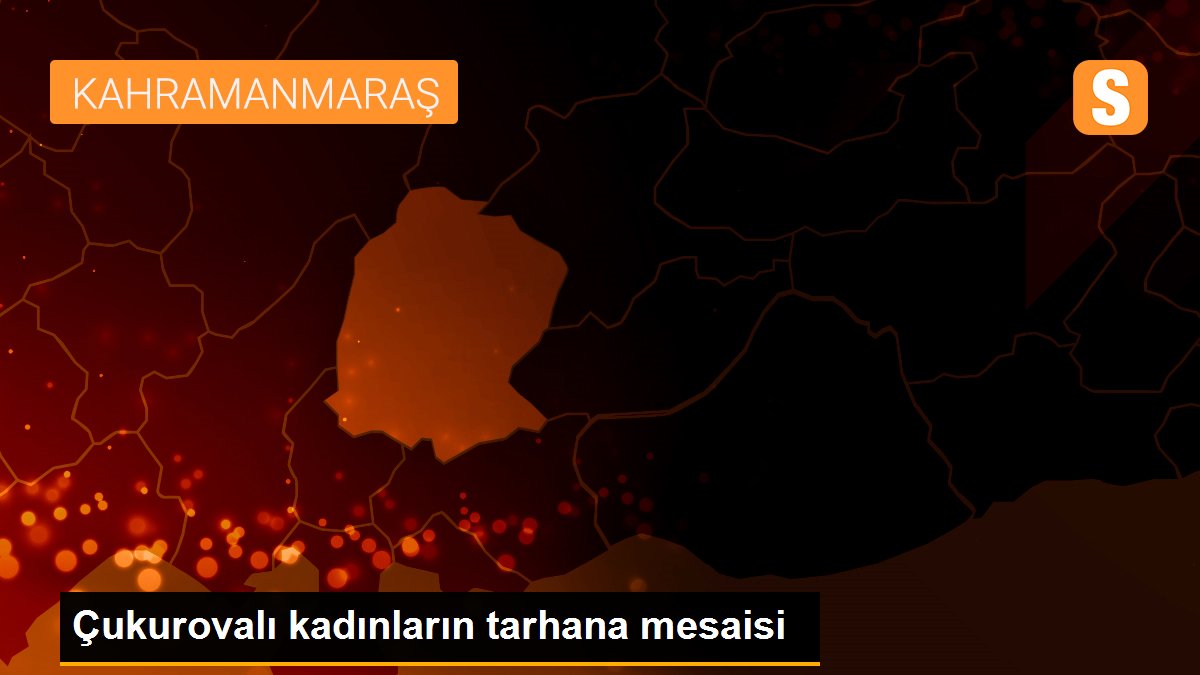 Çukurovalı kadınların tarhana mesaisi