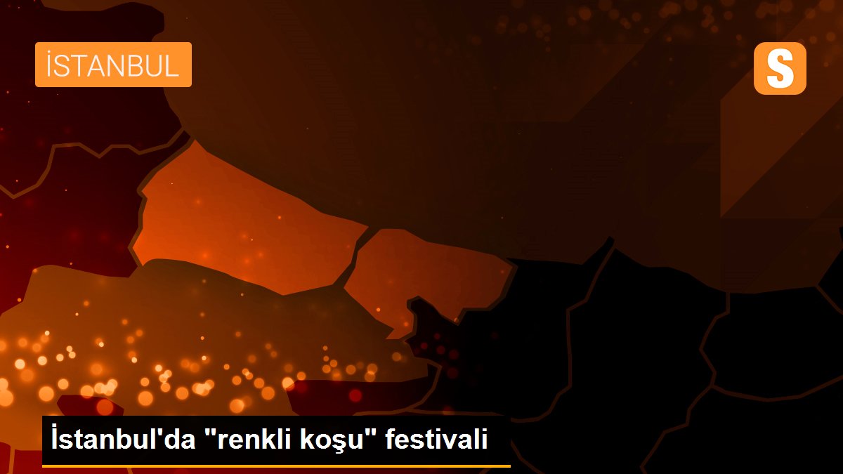İstanbul\'da "renkli koşu" festivali