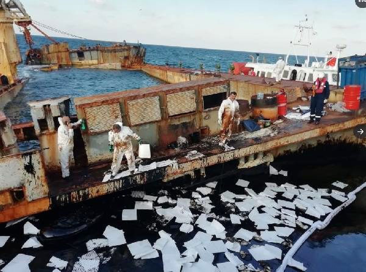 Şile\'de yakıt sızan gemide çalışma tamamlandı