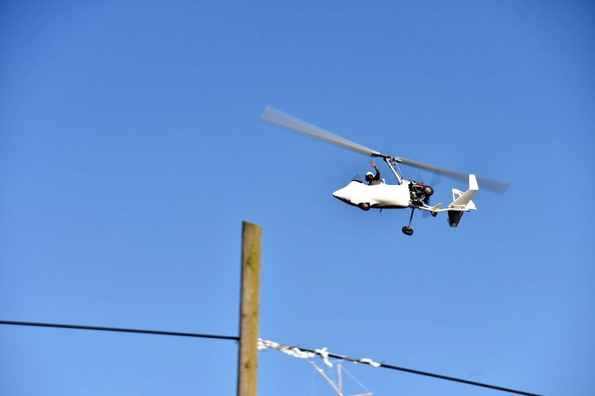 Bilecik semaları gyrocopter gösterisi ile renklendi
