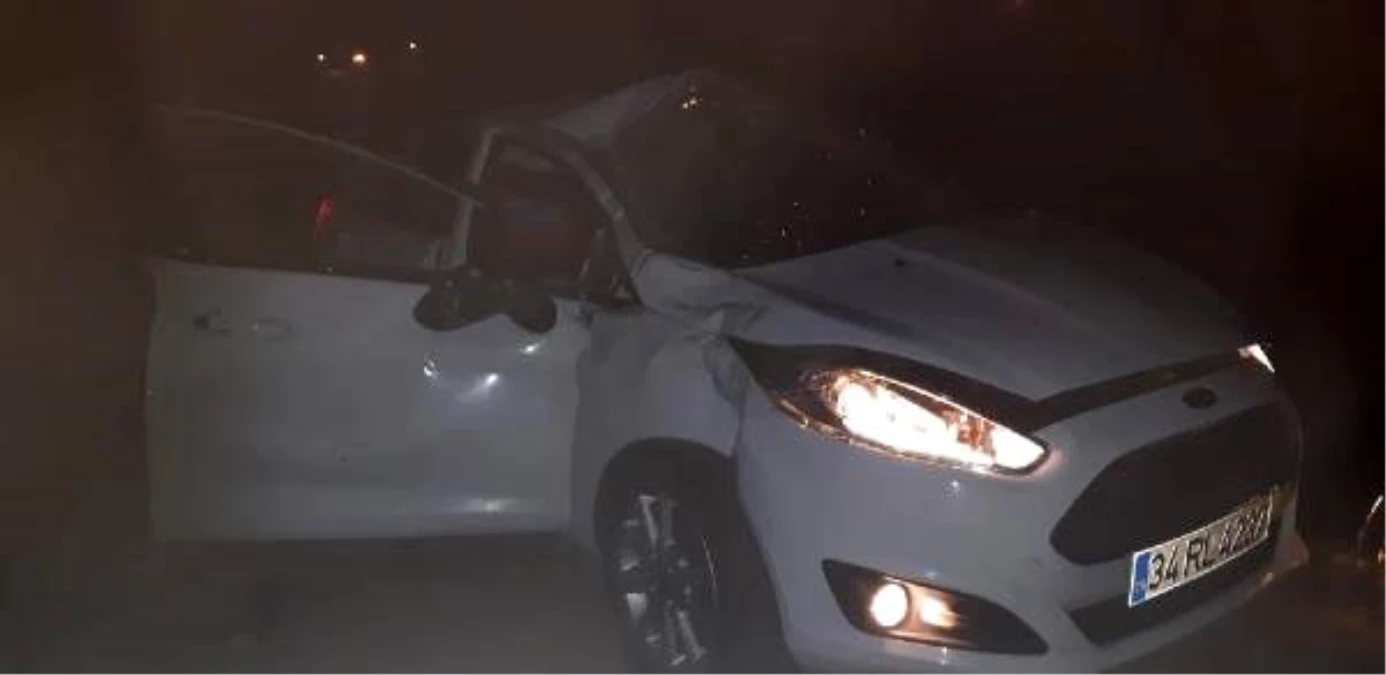 Elazığ\'da otomobil takla attı: 1 ölü, 1 yaralı