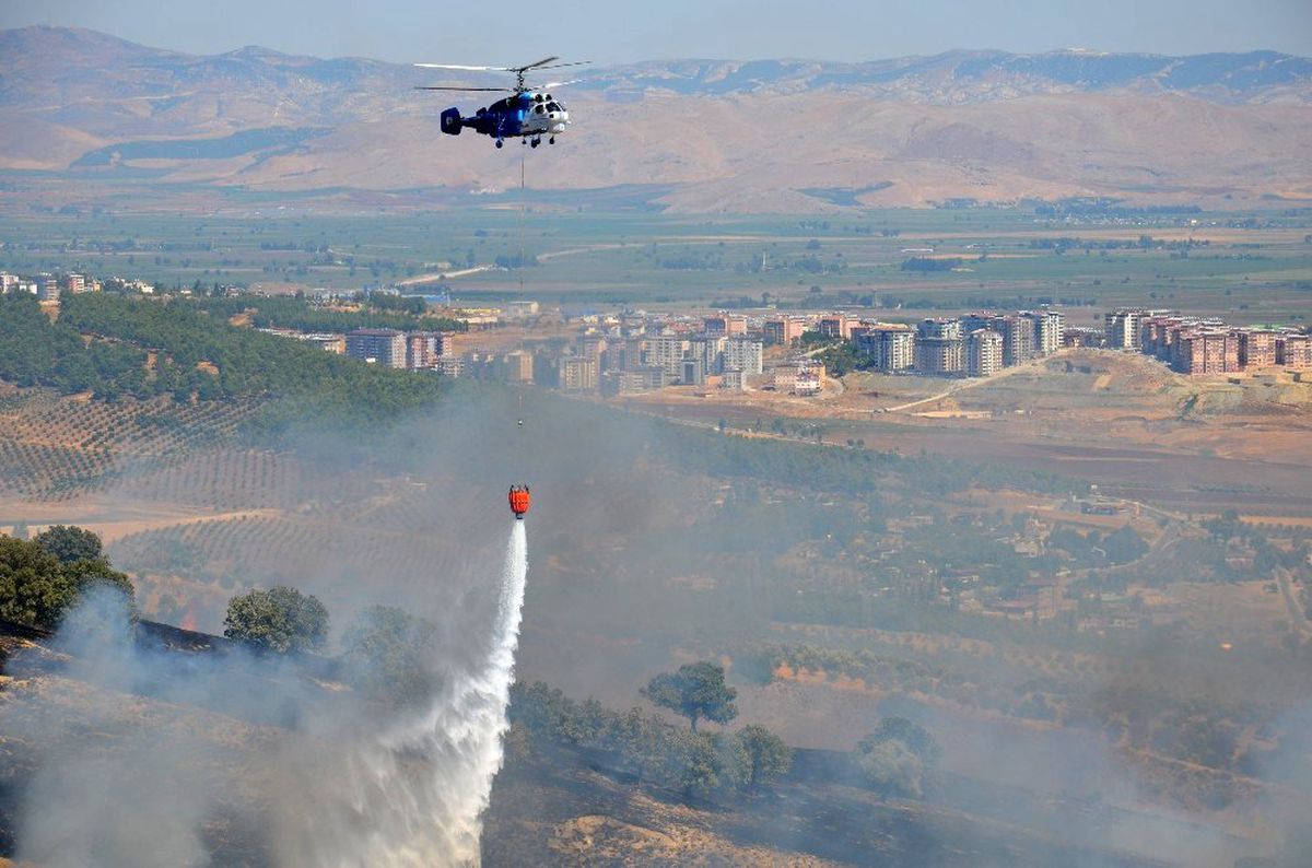 Hatay\'da çıkan yangında 50 hektarlık alan kül oldu