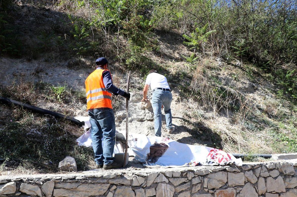 Safranbolu\'da bulunan aslan figürlü taş polisi alarma geçirdi