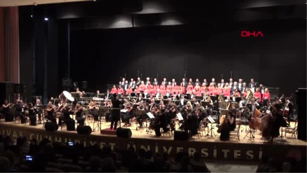 Cumhurbaşkanlığı senfoni orkestrası sivas\'ta konser verdi