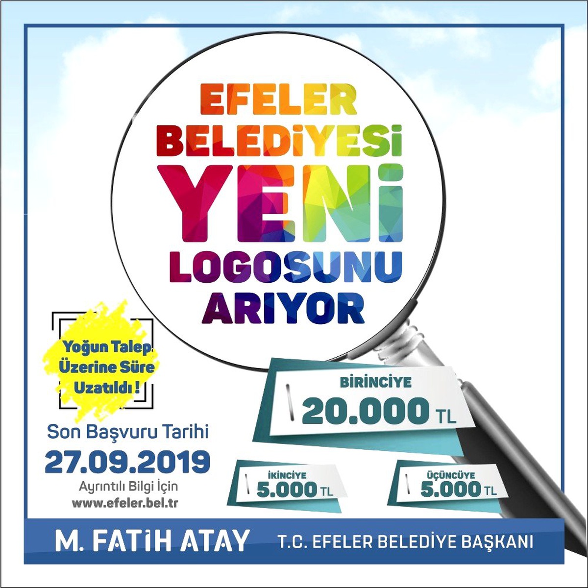 Efeler Belediyesi logo yarışmasında süre uzatıldı
