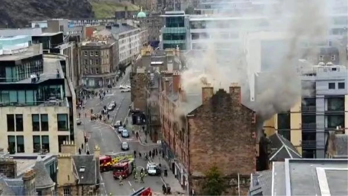 İskoçya\'da gaz patlaması sonucu yangın