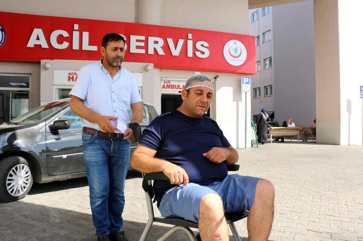 Saldırıya uğrayan servis sürücüsü hastanelik oldu
