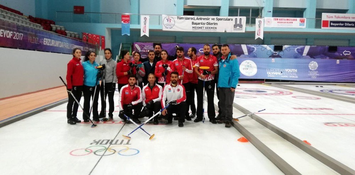Curling Milli Takımı hazırlık kampı Erzurum\'da devam ediyor