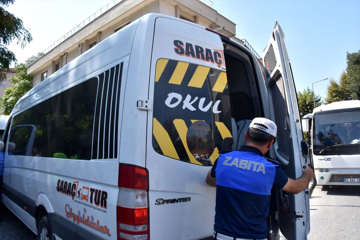 Düzce\'de okul servislerine denetim