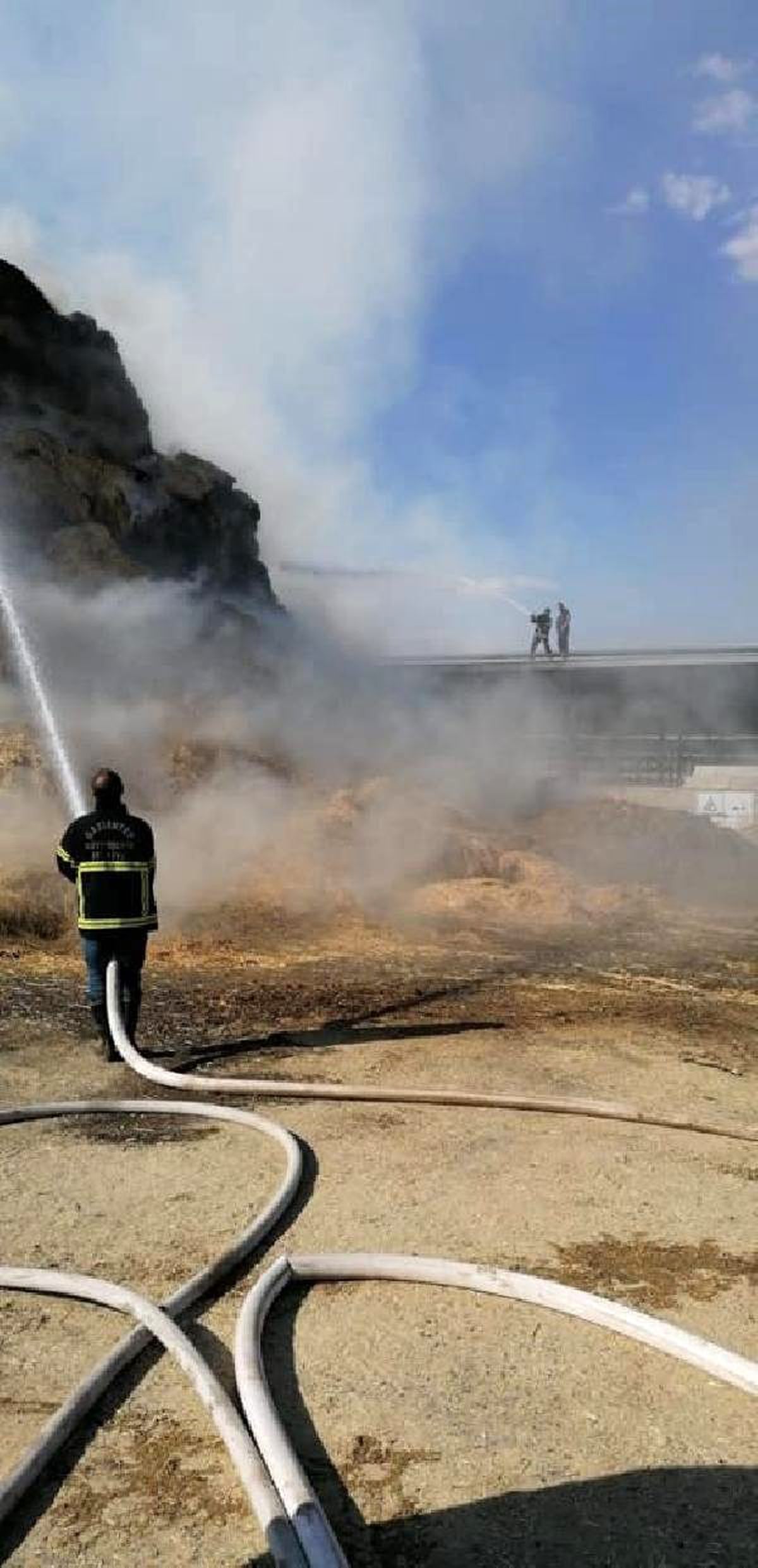 Gaziantep\'teki dev besi çiftliğinde yangın