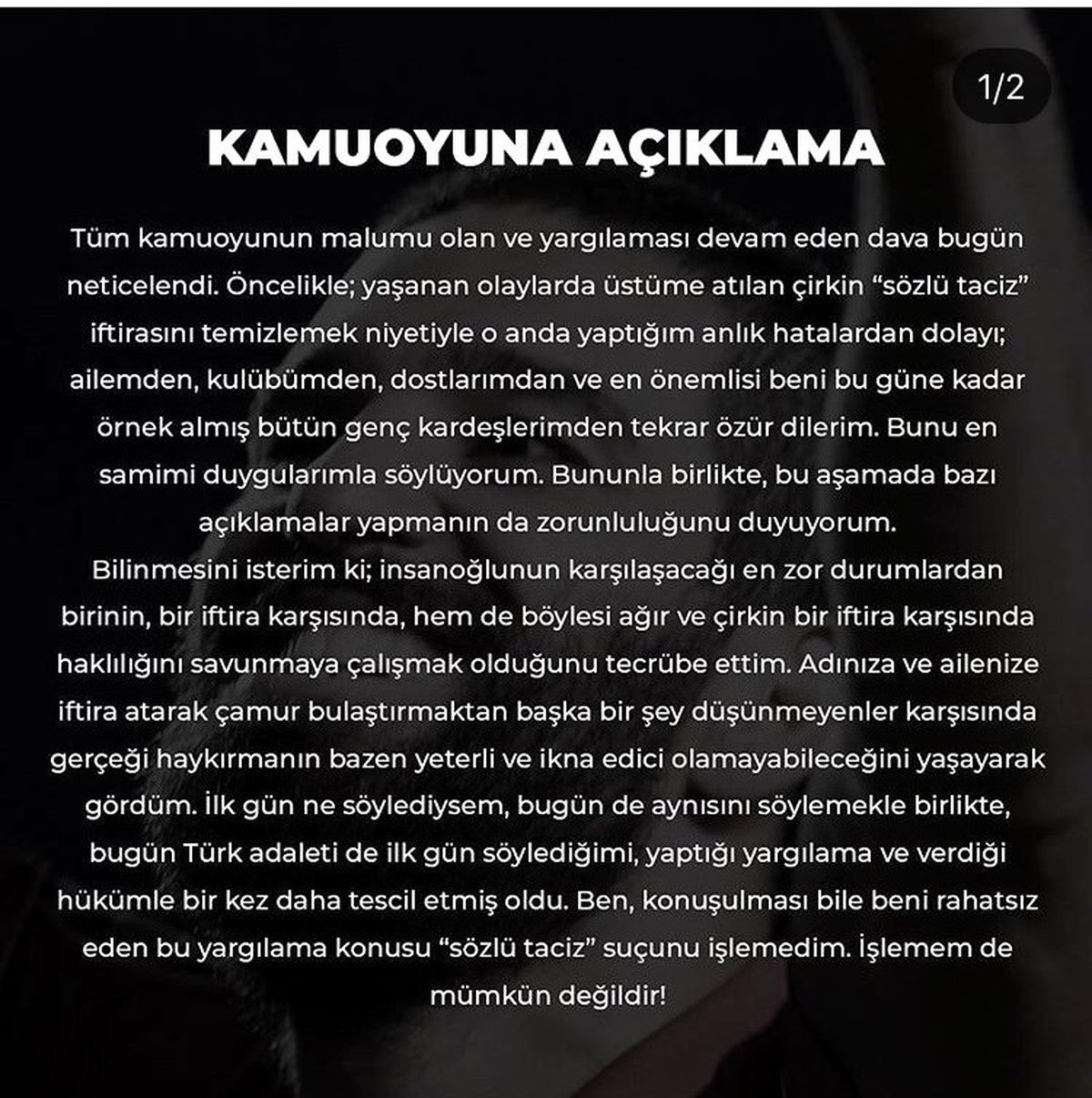 Karar sonrası Arda Turan\'dan ilk açıklama