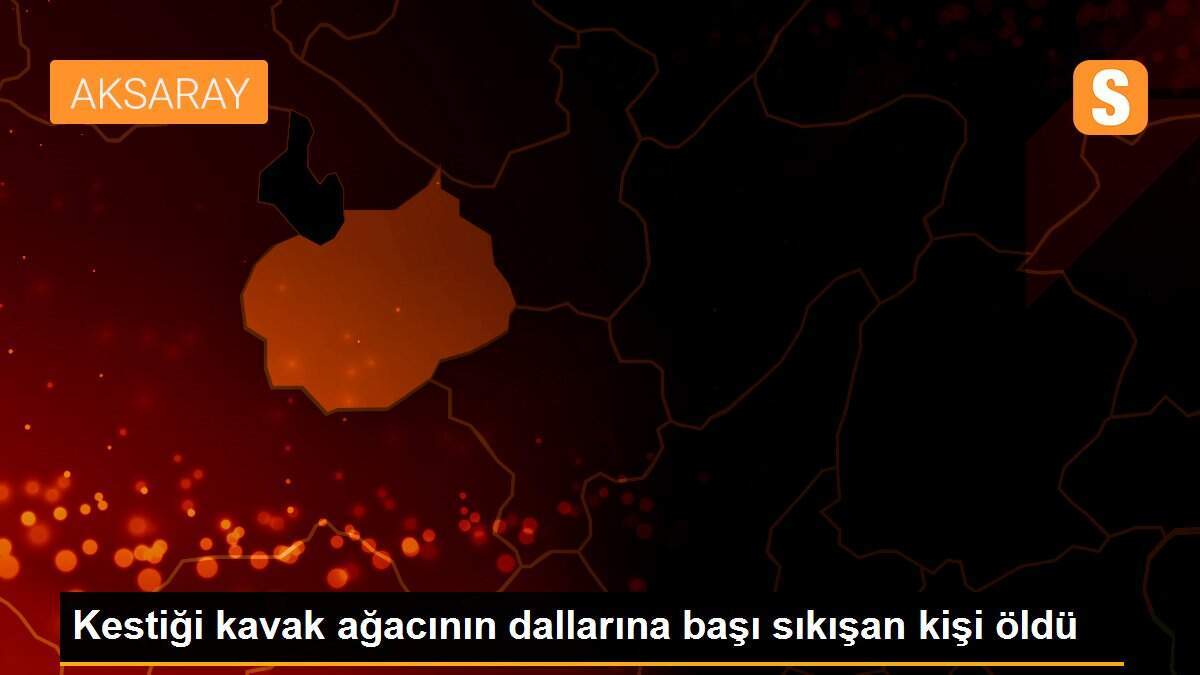Kestiği kavak ağacının dallarına başı sıkışan kişi öldü