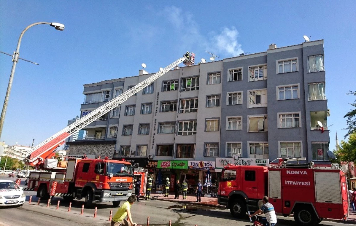 Konya\'da apartmanda baca yangını büyümeden söndürüldü