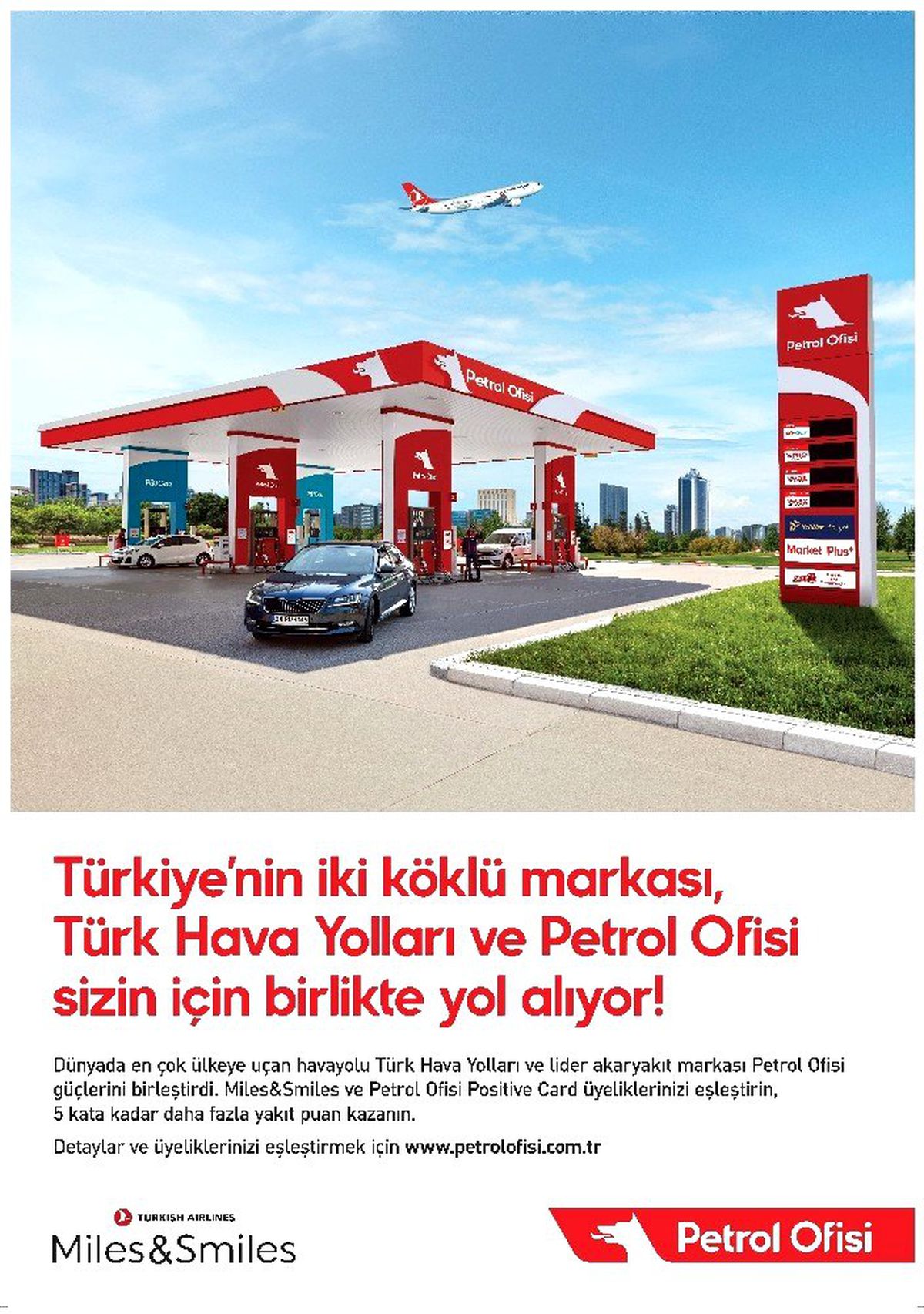 Türk Hava Yolları yolcu programı Miles&Smiles\'dan Petrol Ofisi ile iş birliği