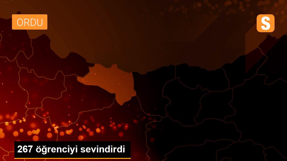 267 öğrenciyi sevindirdi