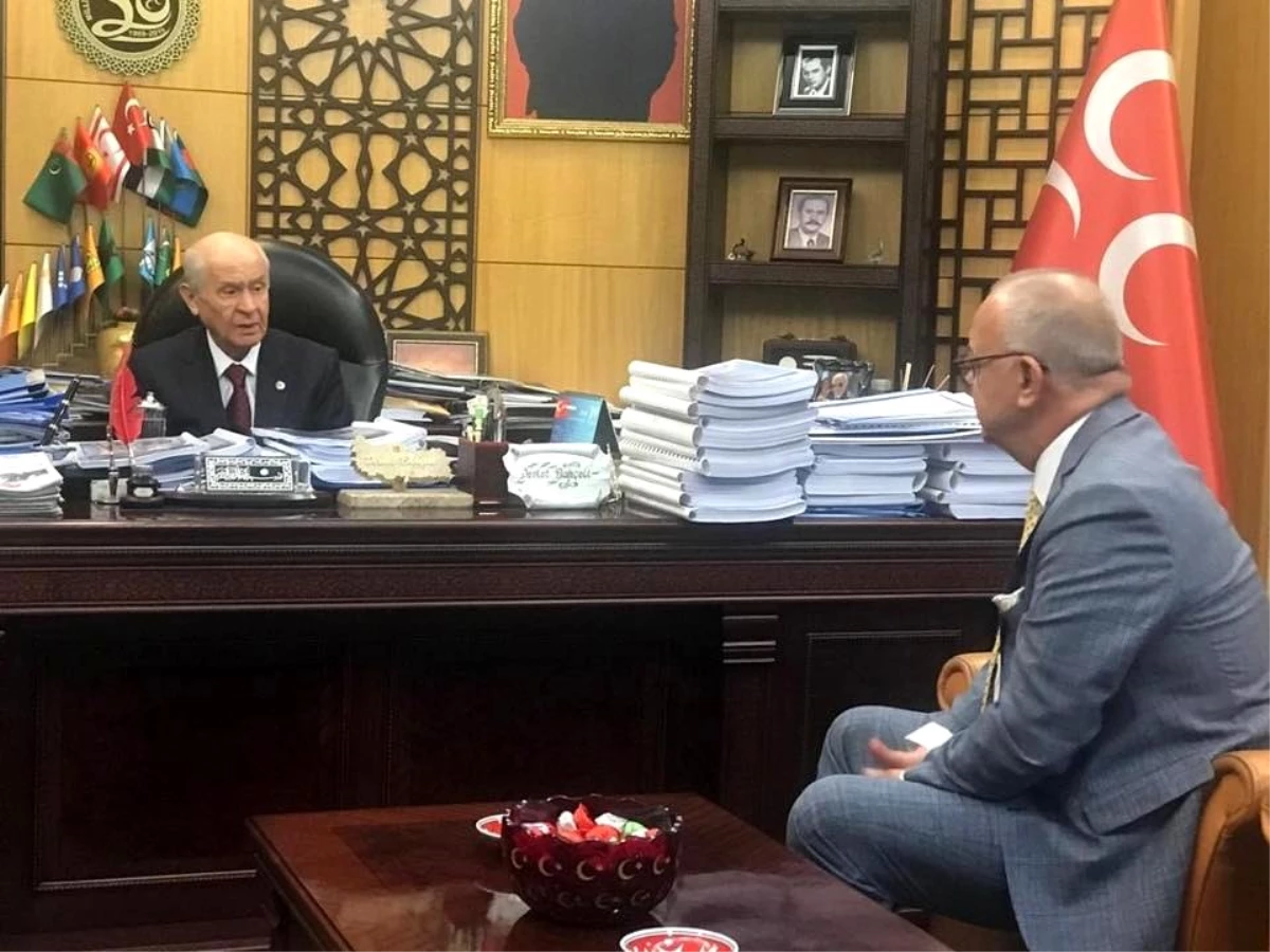 Başkan Ergün MHP Lideri Bahçeli\'yi ziyaret etti