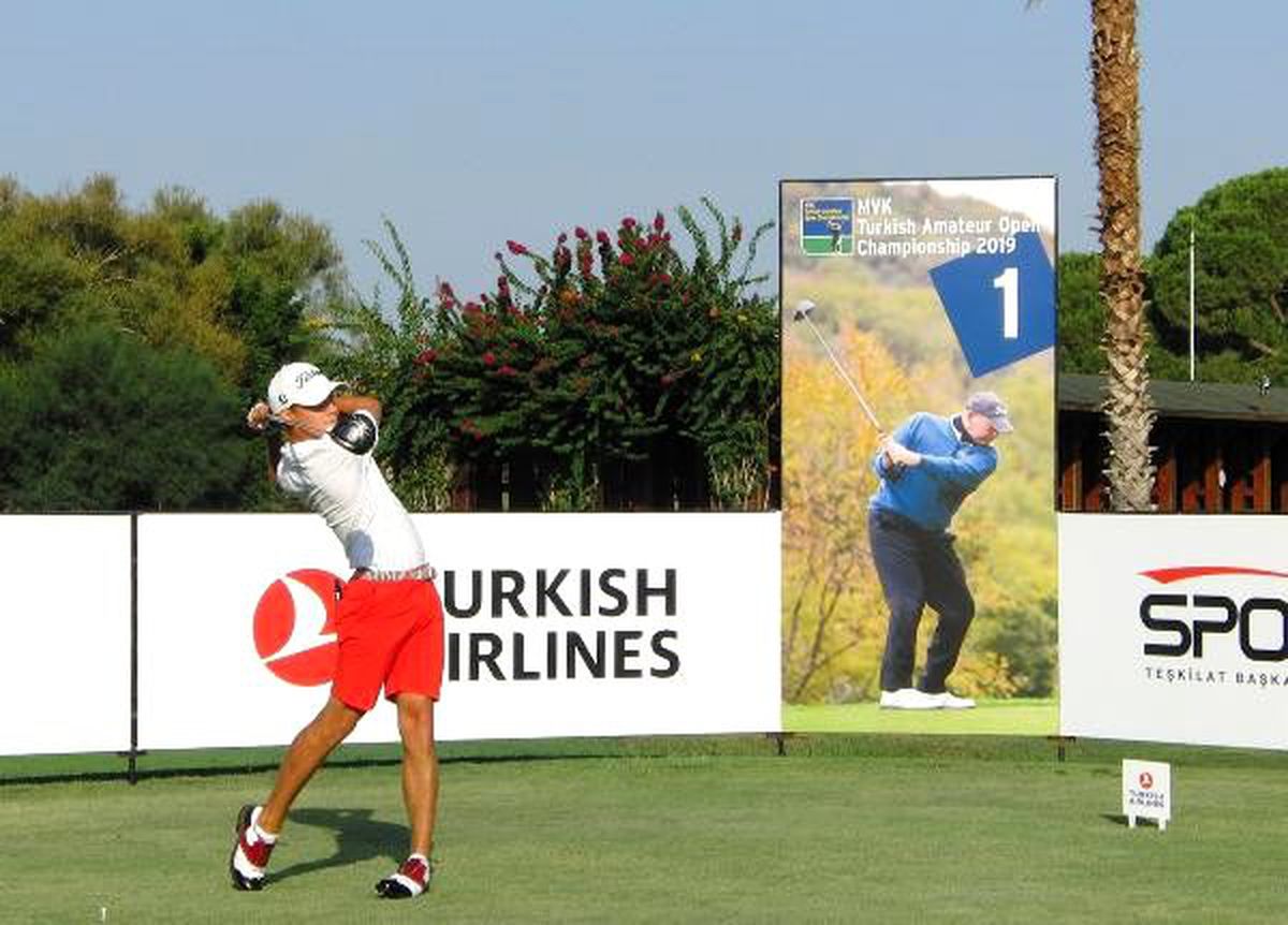 Golfte uluslararası türkiye amatör açık şampiyonası\'nın ilk raundu tamamlandı