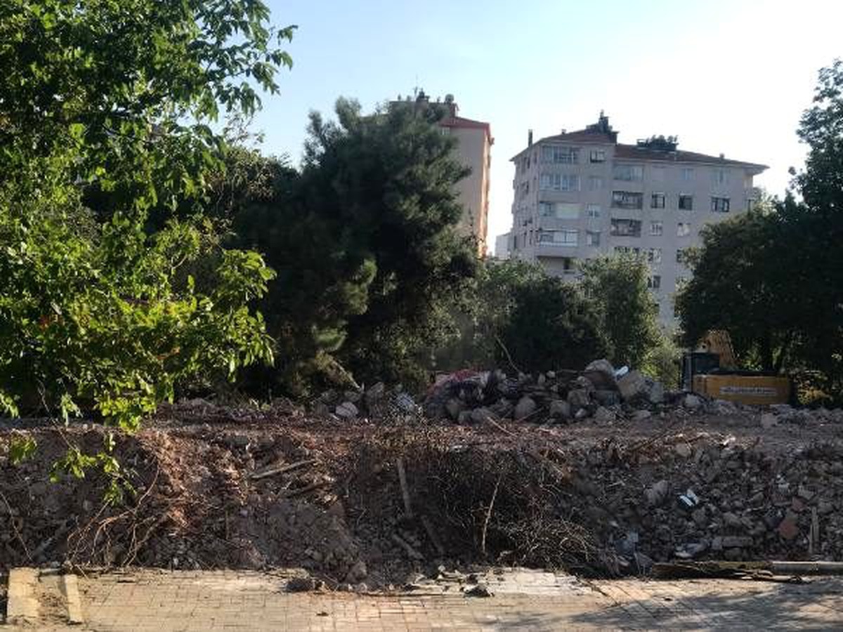 (havadan fotoğraflarla) - tarihi erenköy kız lisesi yıkıldı